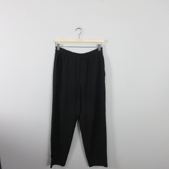 Club Monaco Dress Pants Trousers Women 4 Black Straight Leg High Rise Casual 306 - Picture 1 of 9